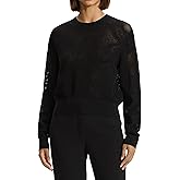 Theory Womens Pointelle Pullover Sweater