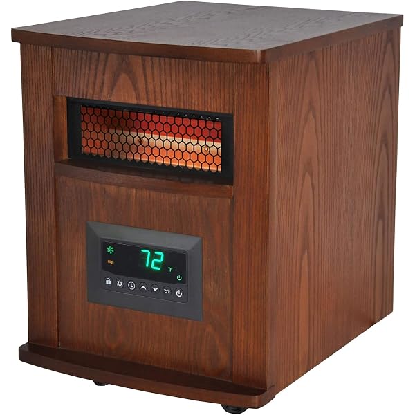 Amazon.com: LifeSmart LifePro 1500W Portable Electric Infrared Quartz  Indoor Space Heater with 6 Adjustable Heating Elements and Remote Control,  Brown : Home u0026 Kitchen