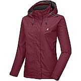 Little Donkey Andy Women’s Waterproof Rain Jacket Lightweight Outdoor Windbreaker Rain Coat Shell for Hiking, Travel