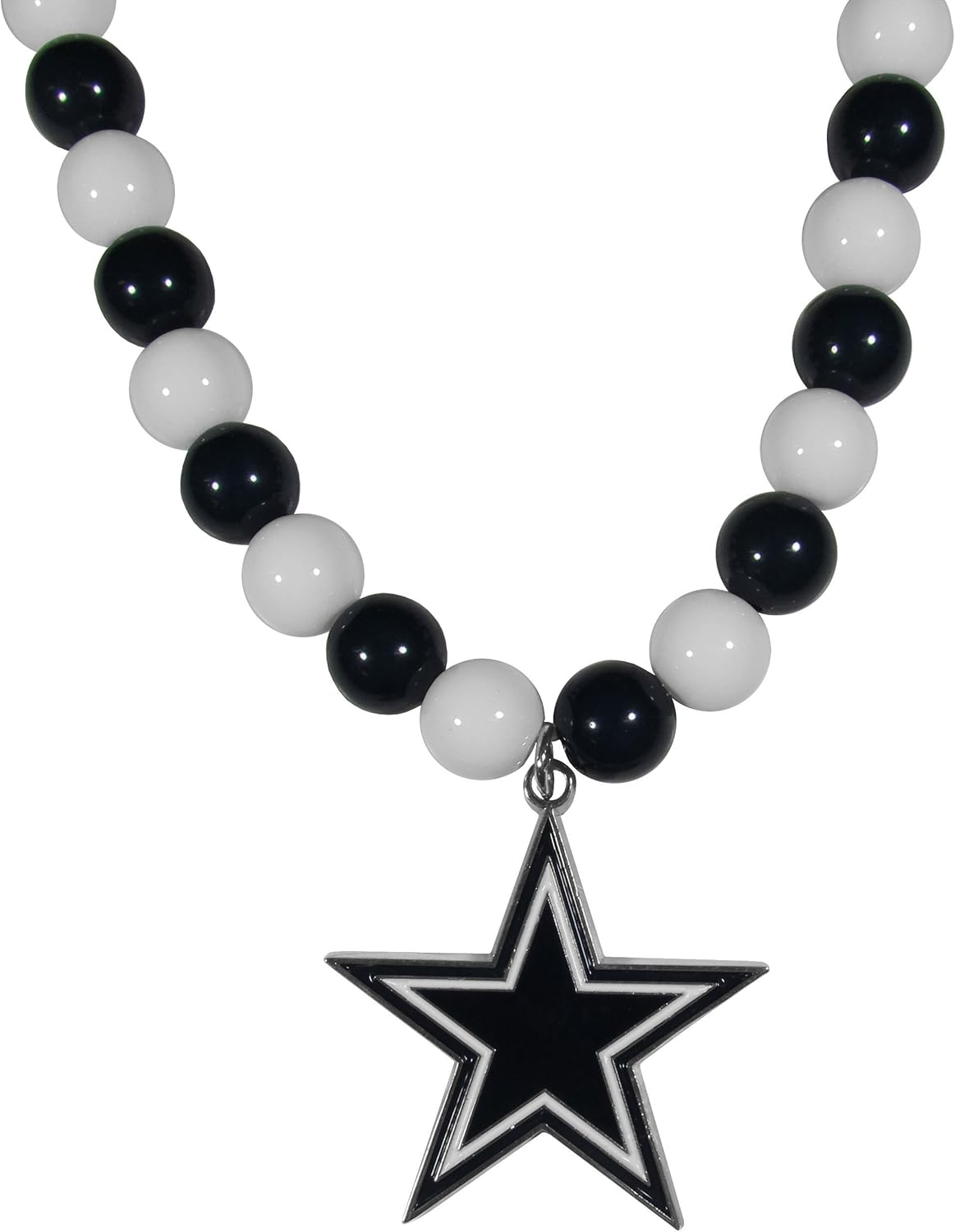 NFL Siskiyou Sports Womens Dallas Cowboys Fan Bead Necklace 24 inch Team Color : Clothing