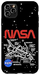 iPhone 11 Pro Max NASA Space Shuttle Schematic Logo