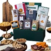 Snack Gift Basket Premium of Meat, Cheese, Cookies, Chocolate and Popcorn by GourmetGiftBaskets.com