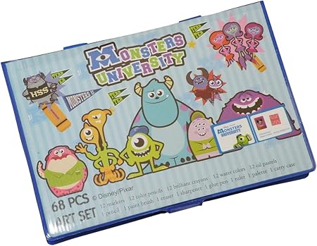 Amazon Disney ディズニー 児童 子ども 用 お絵かき 68p アート セット 文房具 マジック 色鉛筆 クレヨン 絵の具 など ミッキー ミニー トイストーリー モンスターズインク モンスターズインク 文房具 オフィス用品 文房具 オフィス用品