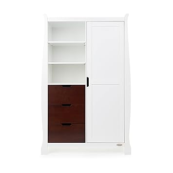 obaby stamford sleigh double wardrobe