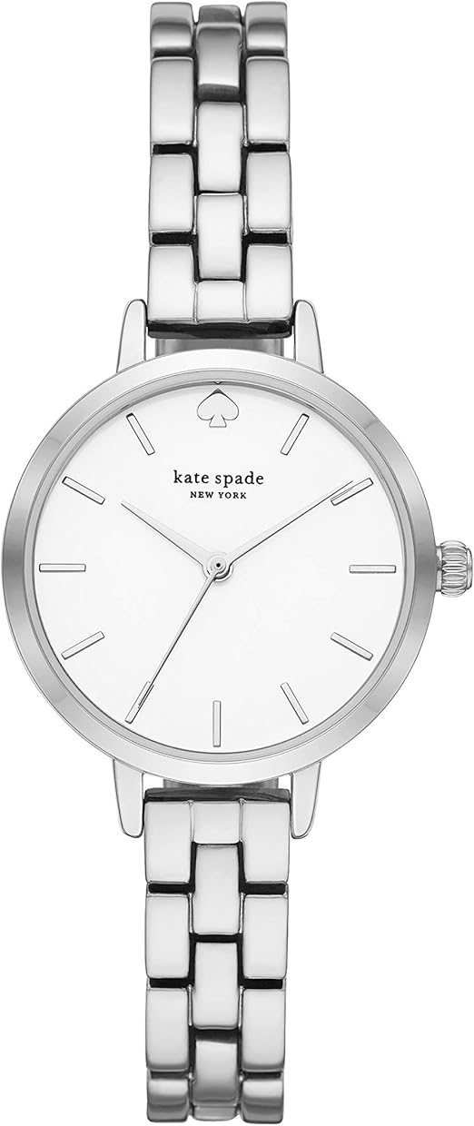 Amazon Com Kate Spade New York Women S Metro Slim Quartz Metal Three Hand Watch Color Silver Model Ksw9001 Watches