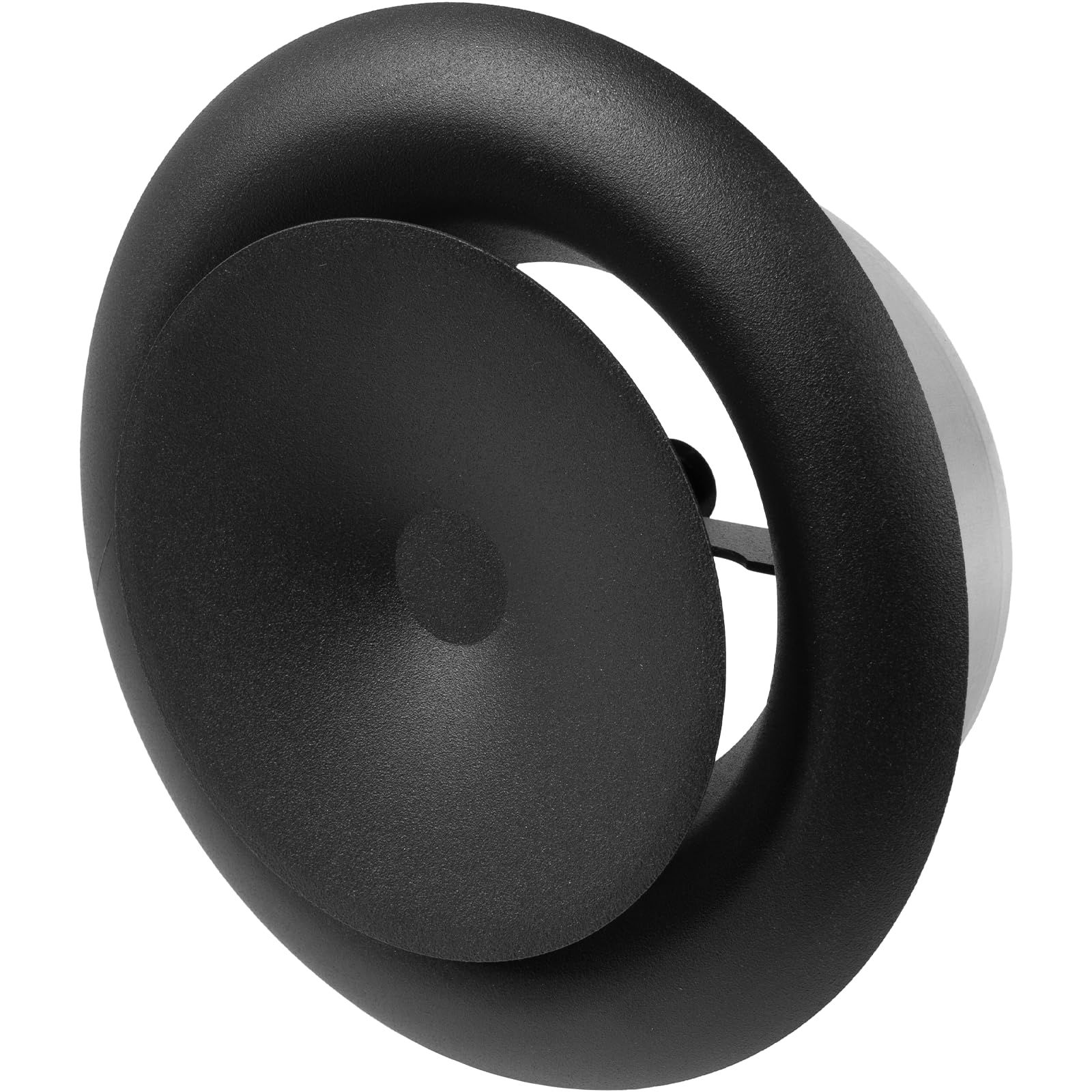 Photo 1 of Repa Market ø4" Inch Anthracite Steel Air Supply Diffuser - Adjustable Valve for Optimal Airflow - Quiet Air Intake - Exhaust Ventilation - Round Ducting Terminations - Curved Opening - Classic Design