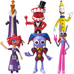 NosActGia Digital Circus Action Figures – 6 pcs