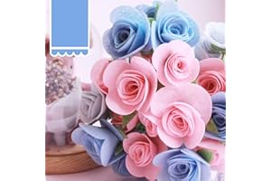 Abbie Home Applique Flower DIY Kit Non-Wowen Absorbet Felt Arts and Crafts Ornament Kits for Home Wall Table Office Decoration (Carnation)