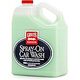 Griot's Garage Spray-On Car Wash for Vehicle Cleaning and Detailing, Rinseless and Waterless, No Hose and Bucket Needed, With Carnauba Wax Protection, 11066, One Gallon
