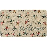 Artoid Mode Winter Fun Snow Welcome Winter Doormat, Christmas Low-Profile Switch Rug Home Decor Door Mat Floor Mat for Outdoo
