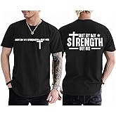 Tuislay Christian Shirts for Men Jesus Cross Shirt Faith Graphic Tees Bible Verse Printed T Shirts Religious Saying Gym Tops