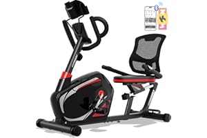 HARISON Pro Recumbent Exercise Bike 400 lbs Capacity, Magnetic Recumbent bike for Adult and Seniors, Recumbent Stationary bike for Home with Smart Bluetooth App, 2 in 1 LCD Monitor and Tablet Holder