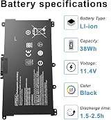 wakeach HT03XL Battery for HP Pavilion 14 15 17 CE CF CK DH DK DF MA CS DQ DA view 3