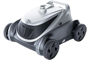 BUBLUE Bubot 500P Cordless Robotic Pool Cleaner, Pool Vacuum with Ultra-Strong Bluehole Suction, Dual Motors, DirtLock 2.0, Self-Parking, 140-Min Runtime for Above-Ground Flat Pools up to 1,076 Sq.Ft