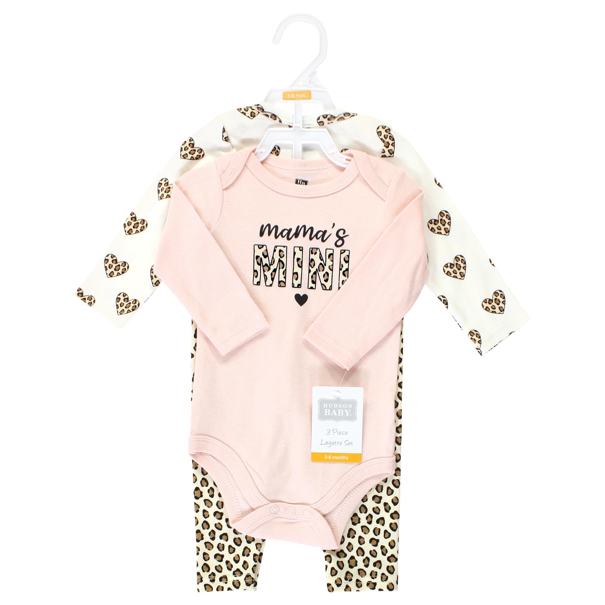 Hudson Baby Unisex Cotton Bodysuit and Pant Set