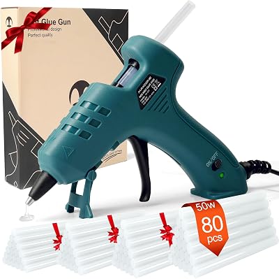 Pistola de Silicona Caliente 50W Reparación rápida con 80 barras
