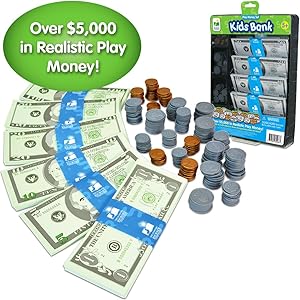 The Learning Journey Kids Bank Play Money Set – Preschool Toys & Gifts for Boys & Girls Ages 5 and Up