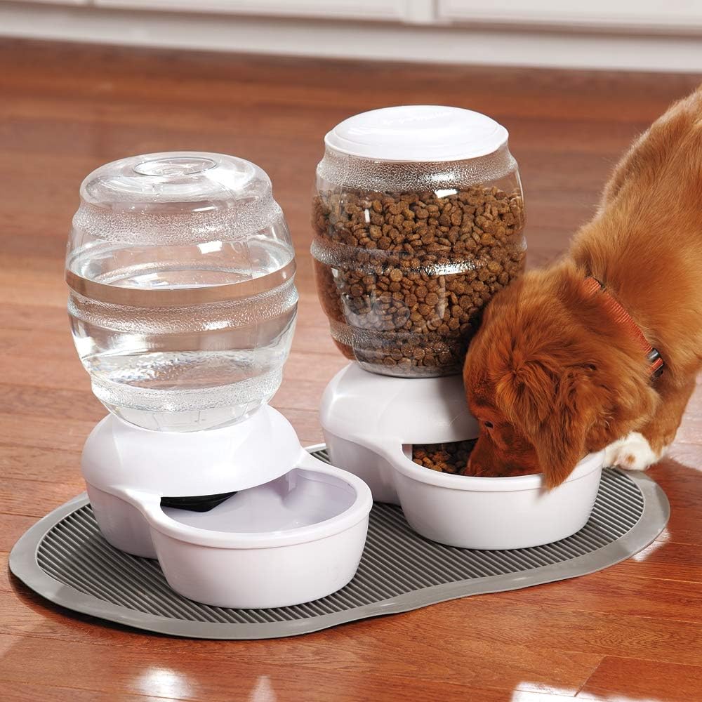 Pet Supplies : Petmate Replendish Feeder with Microban Automatic Cat and Dog Feeder 4 Sizes Available : Pet Self Feeders : 
