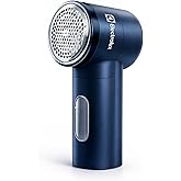 Electrolux Rechargeable Fabric Shaver | Compact Travel Lint Remover for Clothes &amp; Furniture | Eliminates Fuzz &amp; Pilling | 3-Speed Electric Lint Shaver with Type-C Fast Charging Port - Blue