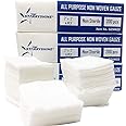 1000 PC (5 PKS) 2"X2" Non-Woven 4-Ply Dental Medical Gauze Pad, Non-Sterile All Purpose Gauze Sponges, 4-Ply Cotton Filled Sp