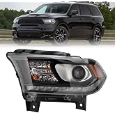 Clidr Front HID Headlights Compatible with Dodge Durango 2016-2020 Left | Headlamp Assembly w/LED DRL, Replace 68261183AI, Left Driver Side