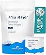 Ursa Major Essential Face Wipes | Natural, Biodegradable, Cruelty-Free | Cleanse, Exfoliate, Soothe and Hydrate | 20 Count