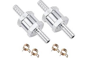 3/8" Fuel Check Valve One Way Inline Non-Return Valve for Diesel, Gasoline,Oil,Water,10mm OD,1 Pc (10mm, 1)