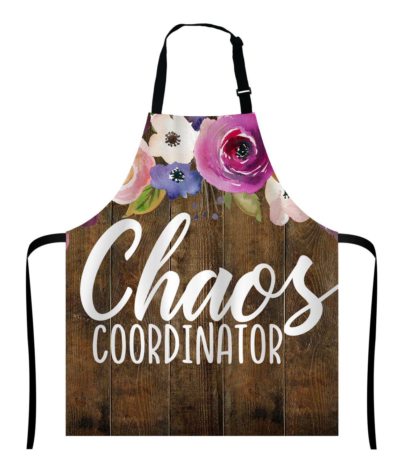 Wasach Chaos Coordinator Funny Quote Bib with Adjustable Neck for Men Women,Suitable for Home Kitchen Cooking Waitress Chef Grill Bistro Baking BBQ