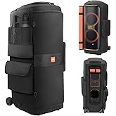 LEFOR·Z Speaker Case Compatible with JBL PartyBox 720,Bottomless Speaker Dust Cover Storage Bag Fits for JBL PartyBox 720 for Outdoor Travel,Black+Orange,Portable Cover Only(Without Wheels)