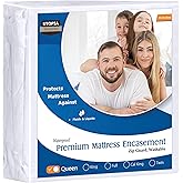Utopia Bedding Premium Waterproof Bed Bug Mattress Cover, Queen Zippered Mattress Protector, 14 Inches Deep, Dust Mite Proof 6-Sided Mattress Encasement for Bed