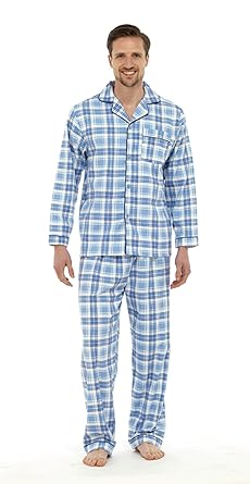 Mens, Die Traditionelle Flanell PJ Pyjama Set Nachtbekleidung PJ Schlafanzüge Sets Herren Baumwolle