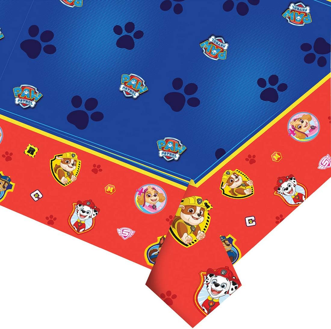 NET TOYS 1 Paw Patrol Tablecloth - 120x180cm - Original Party Table Decoration Foil Tablecloth Furry Friends - Perfect for Kids Birtday Parties & Children's Treat