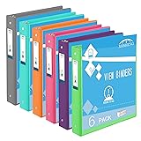 3 Ring Binders,1” Round Ring, Holds 8.5 * 11inch