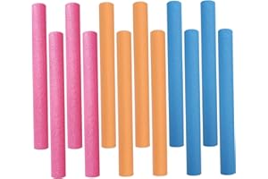 Trampoline Pole Covers - 12PCS 15.8" Foam Sleeves, 3 Color Replacement for Safety Protection