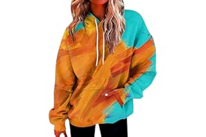 slqdgmryz Oversized Hoodies for Women Plus Size Drawstring Graphic Hoodie Loose Preppy Sweatshirt with Pocket Womens Pullover
