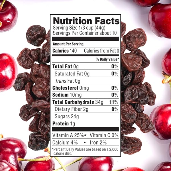 ROLAND FOODS DRIED CHERRIES, SOURCED IN THE USA, 16-OUNCE BAG