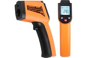 DEFLECTAIR Infrared Thermometer -50°C to 400°C(-58°F to 752°F), Kitchen Digital Laser Infrared Temperature Gun for Objects and Water