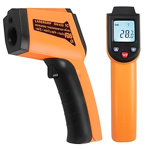 Infrared Thermometer -50&deg;C to 400&deg;C(-58&deg;F to 752&deg;F), Kitchen Digital Laser Infrared Temperature Gun for Objects and Water