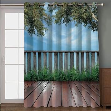 Amazon Com Joy2016 Blackout Curtains For Patio Sliding Door