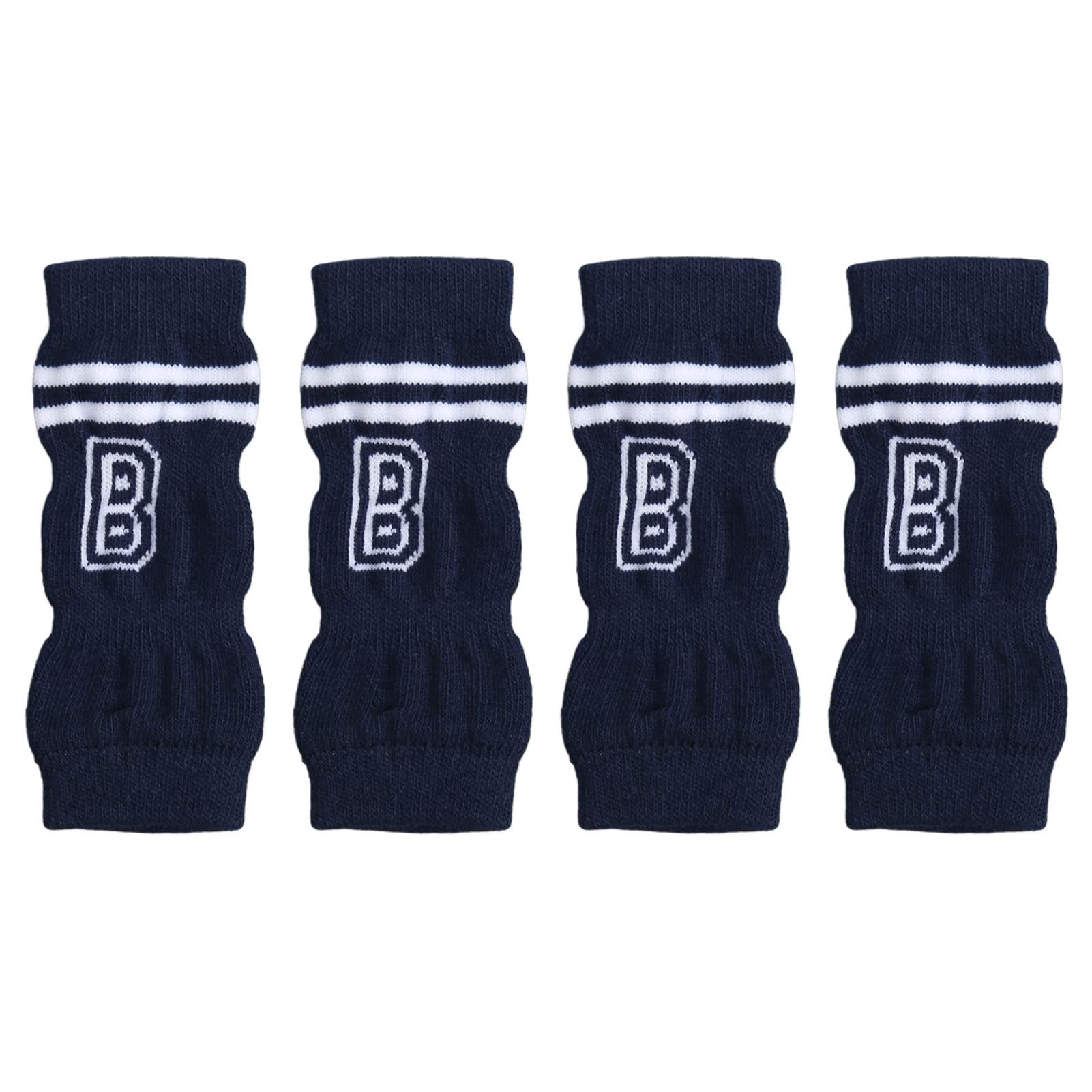 Pet Dog Elbow Protector Dog Elbow Sleeve, 4Pcs Front Leg and Back Leg Brace, Elbow Support Wrap, Leg Support Wrap Protectors, Dog Hock Covers, Pet Elastic Knitted Breathable Protective Socks(M)