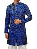 Runcati Mens Kurta Sherwani Coats Shiny Stiff