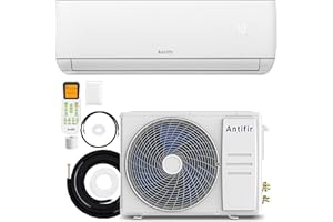 ANTIFIR Mini Split Air Conditioner & Heater, 18000 BTU 208/230V,19 SEER2, Mini Splits Heating and Cooling,Wall Mount Ductless Inverter System, with Installation Kit