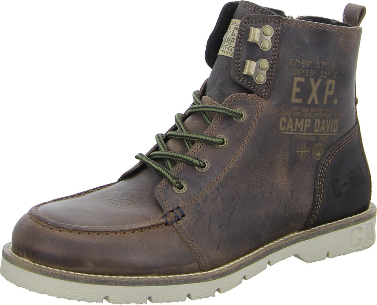 Camp David Men’s Herrenboots CCU5555 Moccasin Boots Brown Size 10 UK