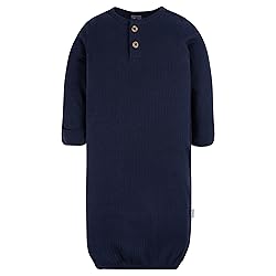 Gerber Baby 4-Pack Sleeper Gown, Navy Dogs, Newborn