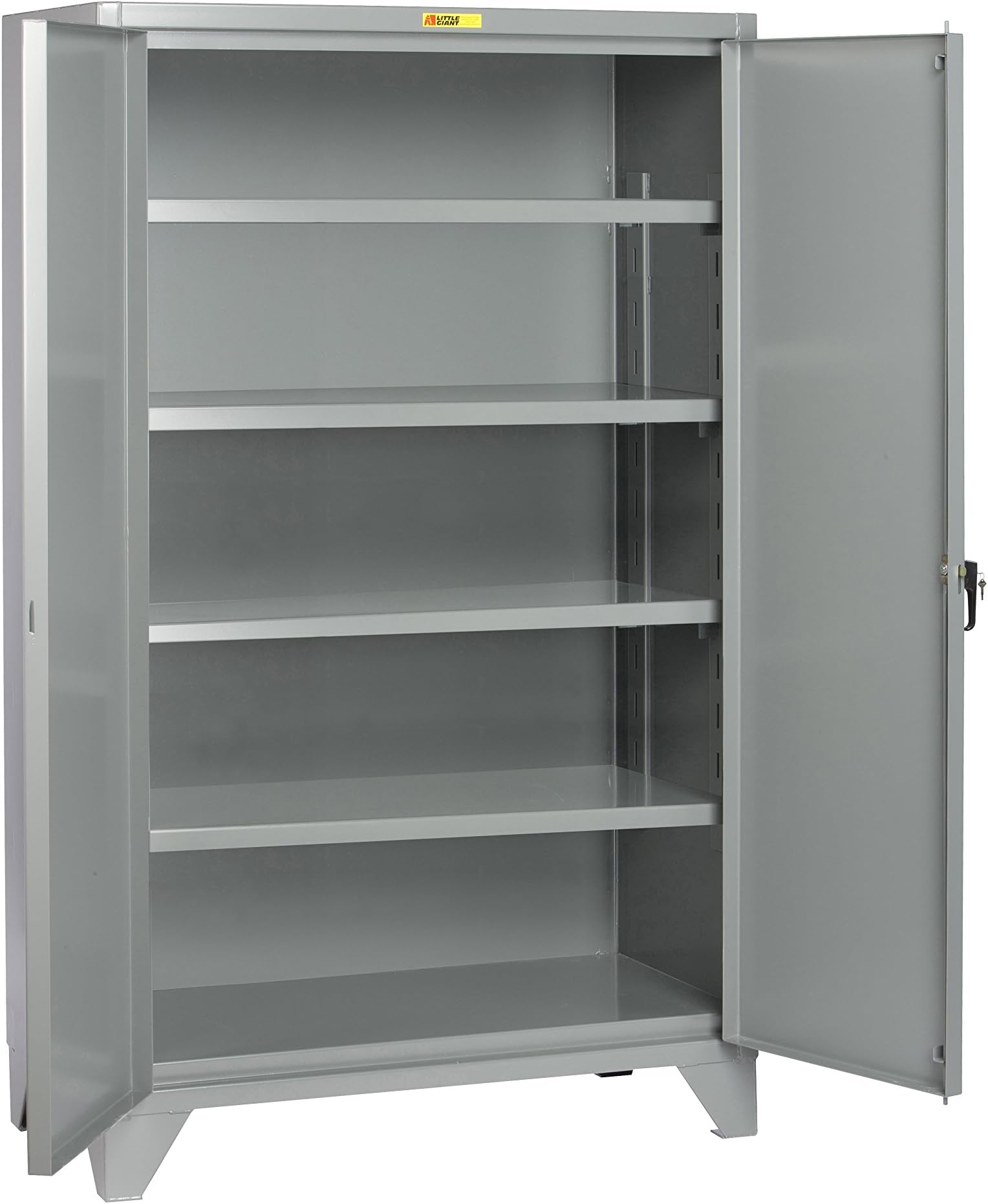 Little Giant SSL4-A-3060 High Capacity Storage Cabinet, 4 Adjustable Center Shelves, Gray