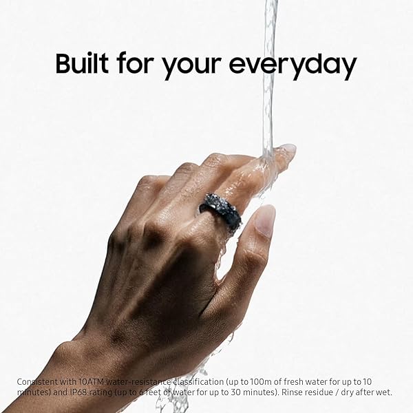 SAMSUNG GALAXY RING, AI SMART RING, SIZE FIRST W/SIZING KIT, NO APP SUBSCRIPTION, FITNESS MONITOR, SLEEP TRACKER, UP TO 7-DAY BATTERY, SIZE 12, TITANIUM BLACK [US VERSION, 1YR MANUFACTURER WARRANTY]