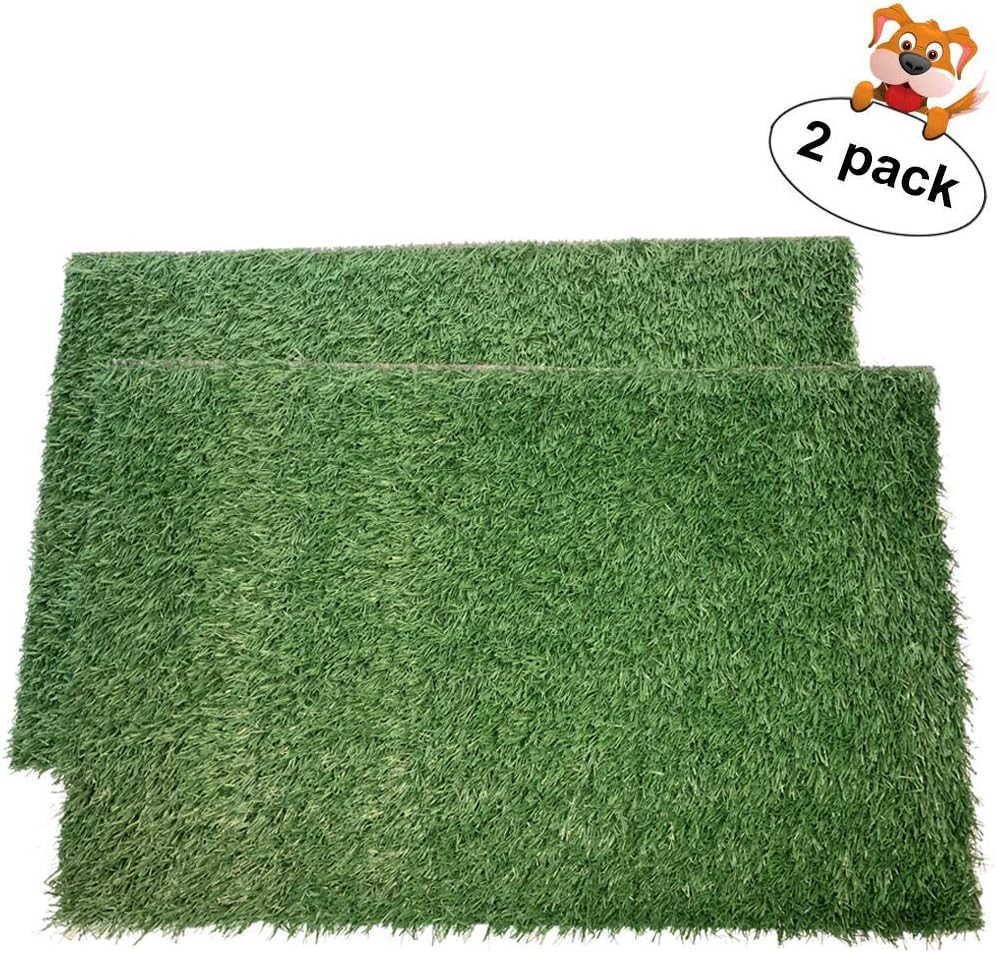 LOOBANI Dog Grass Pee Pads, Artificial Turf Pet Grass Mat Replacement