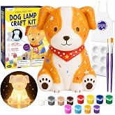 Paint Your Own Dog Lamp Kit, Crafts for Kids Ages 6-12, Gifts for Girls Boy | Dog painting kit with 3D night light, Fun kids activities, Birthday Christmas Halloween gifts for kids ages 6 7 8 9 10 11 12+