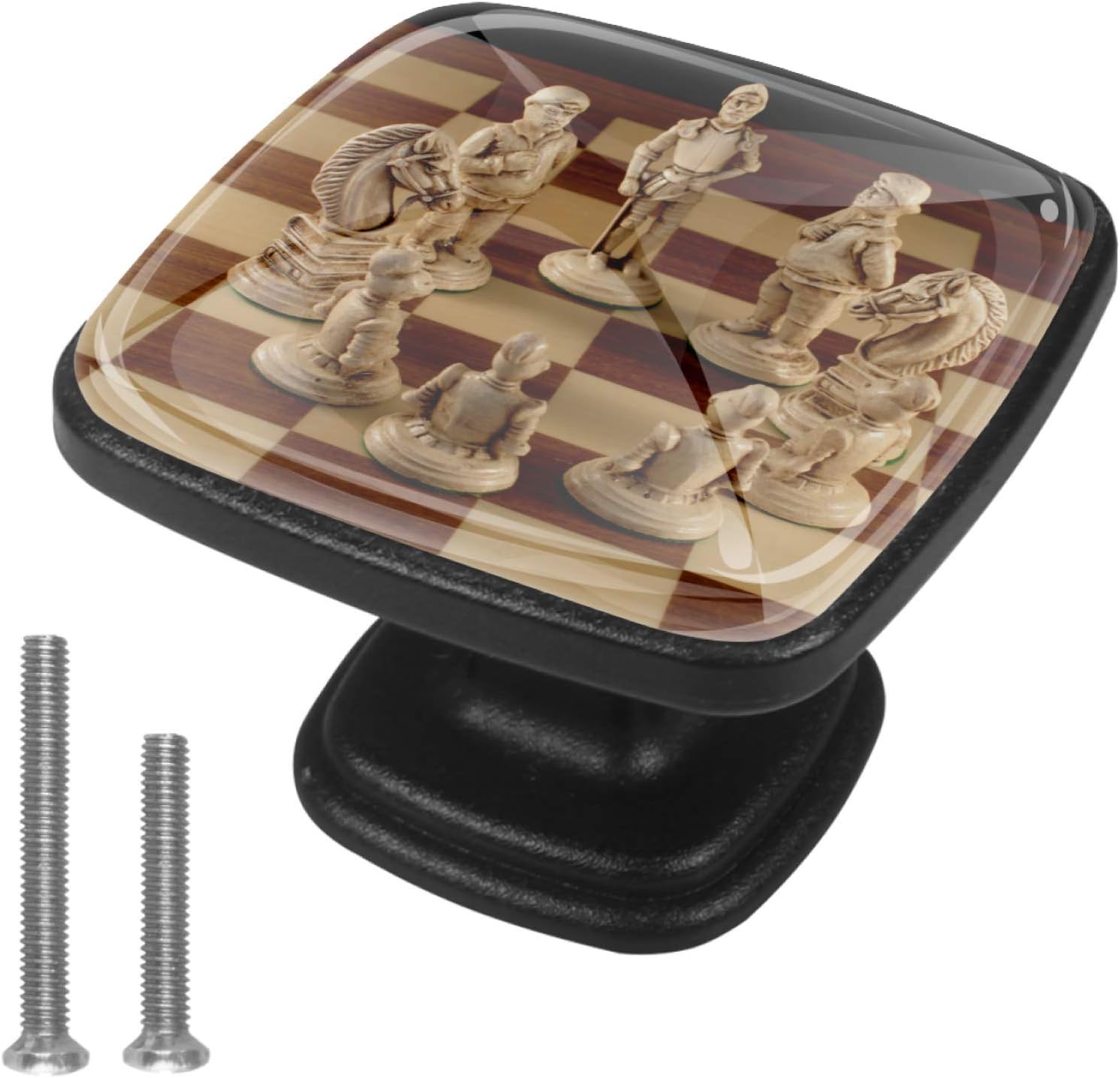 Botones de pecho Tablero de ajedrez Perillas y manijas del gabinete