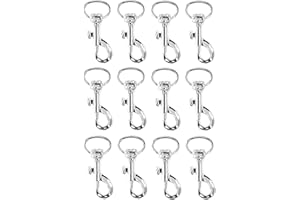 BRUFER QUALITY PRODUCTS BRUFER 209353-1 Swivel Eye Snap Hook Bolt Snap Nickel Plated (2" x 1/4" - 12 Pack)